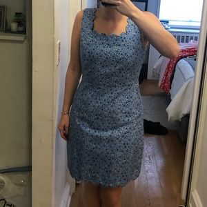 Scallop print J.Crew dress NWT